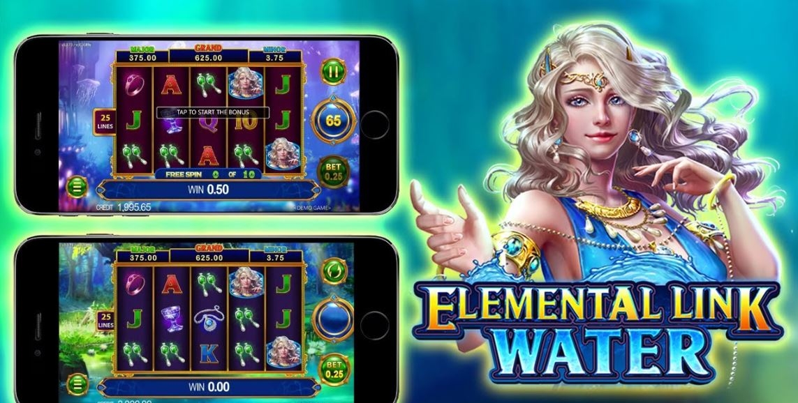 Elemental Link Water Slot, apostas, elemento água, cassino online, sereias, jogos de azar