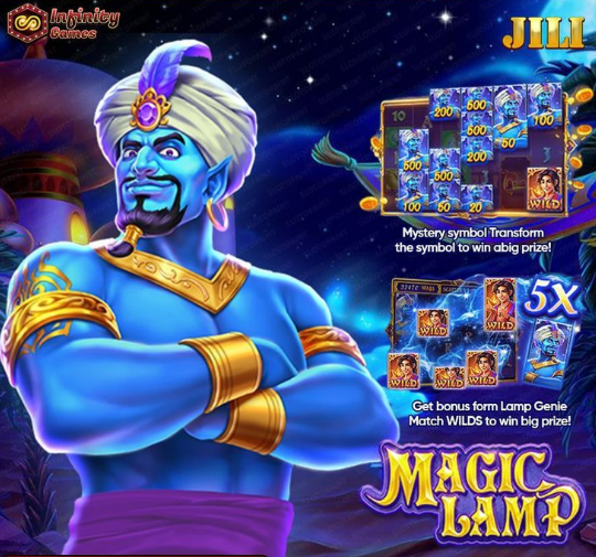 Magic Lamp, Apostas Online, Jili Slots, Caça-níqueis, Aladdin, Promoções, Estratégias